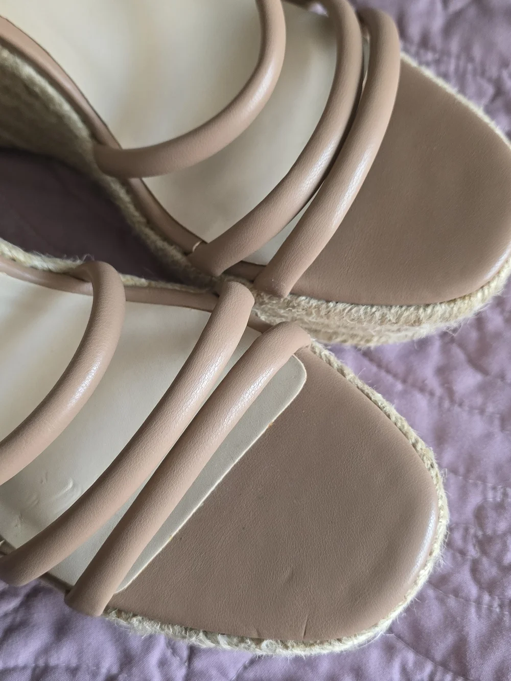 bp Women's Nude Strappy Espadrille Sandals